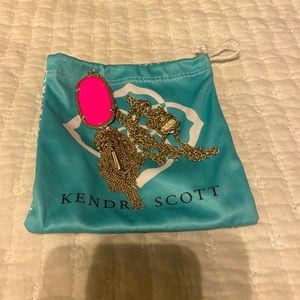 Kendra Scott Rayne necklace, hot pink